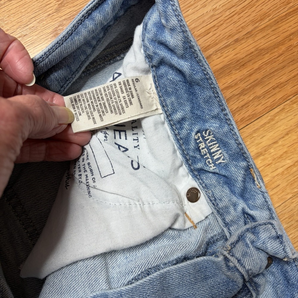 Lot of 4  American Eagle Jeans Size 6 Artist Crop Hi Rise Jegging Skinny Stretch - Picture 6 of 13
